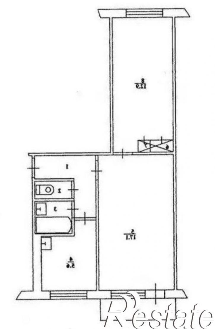 2-комн квартира Кабакова ул, 73