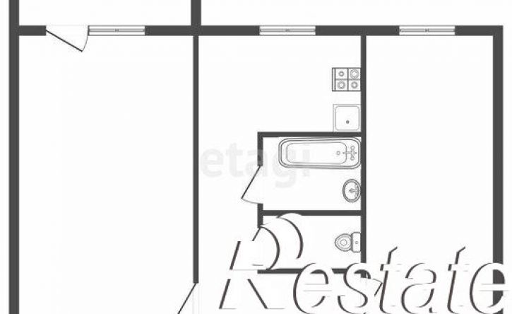 2-комн квартира улица Кирова, 12 к2,  д. 12 к2