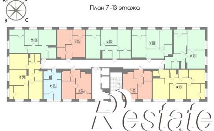 1-комн квартира в новом доме Ключевая улица, 4,  д. 4