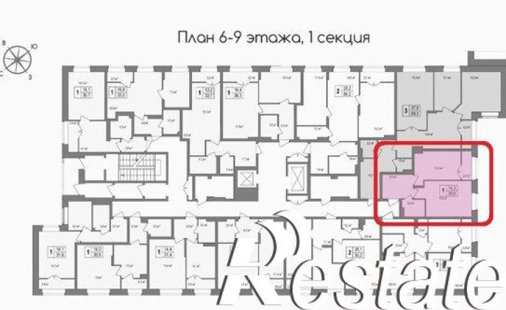 1-комн квартира улица Маяковского, 39,  д. 39