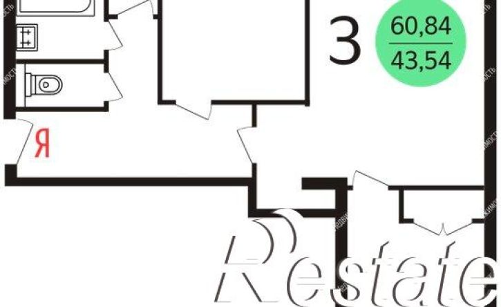 3-комн квартира улица Кауля, 3 к3,  д. 3 к3